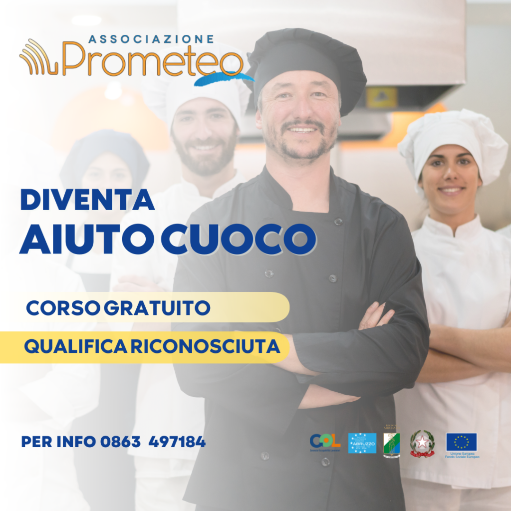 Corso gratuito Aiuto Cuoco